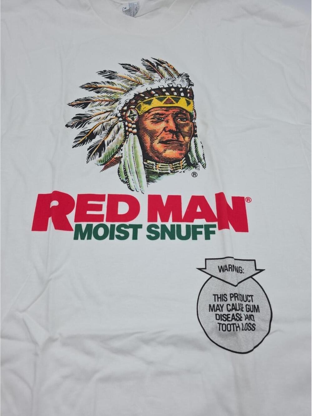 NOS Vtg Lot Of 31 90s RED MAN T-SHIRT Indian TOBACCO XL Shirt Resellers